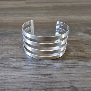 Silver Toned Cuff Bracelet